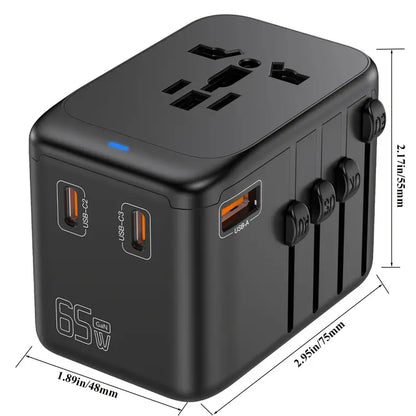 EcoZeit ® GaN 65W Fast Charging Universal Travel Adapter【High Level】